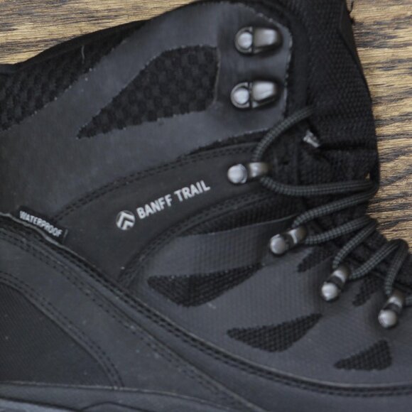 Banff Trail Womens 3M Waterproof Thinsulate Hiking Boots GROTRAM Black 10M - Picture 7 of 7